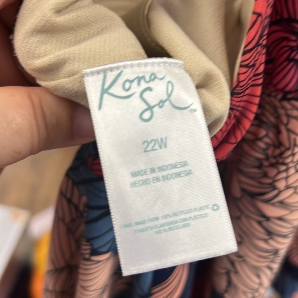 Kona Sol 22w Women’s Floral Swim Top View 3